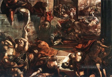 Die Schlachtung des Innocents Italienischen Renaissance Tintoretto Ölgemälde